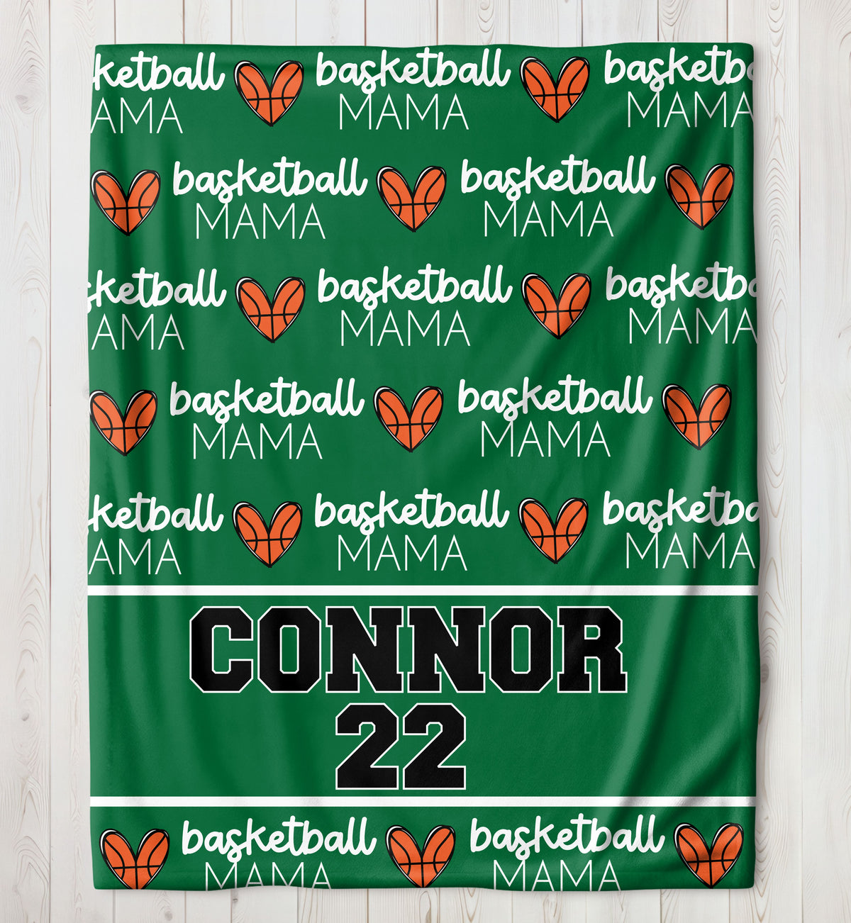 Personalized Basketball Mama Blanket 50x60