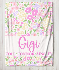 Personalized Mama/Grandma/Mimi Blanket 50x60