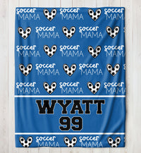 Personalized Soccer Mama Blanket 50x60