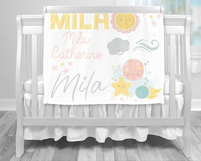 Personalized You are my Sunshine Baby Blanket