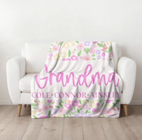 Personalized Mama/Grandma/Mimi Blanket 50x60