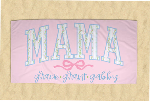 Personalized Mama/Nana/Gigi Beach Towel