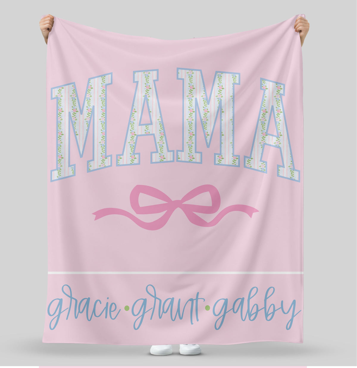 Personalized Pink Mama/Grandma/Mimi Blanket 50x60 (Copy)