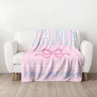 Personalized Pink Mama/Grandma/Mimi Blanket 50x60 (Copy)