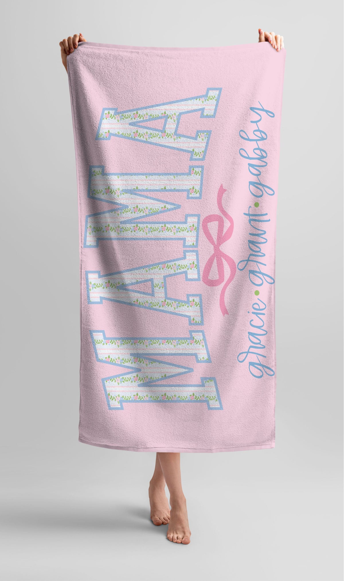 Personalized Mama/Nana/Gigi Beach Towel