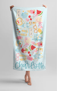 Personalized Stay Salty Beach Towel