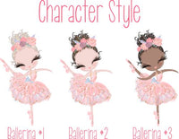 Personalized Ballerina Beach Towel