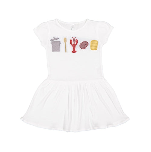 Personalized Vintage Crawfish Boil Items Dress