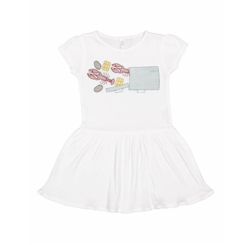 Personalized Vintage Stitch Spilled Pot Crawfish Boil Dress