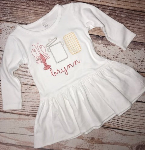 Personalized Vintage Stitch Crawfish Boil Dress