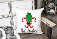 Personalized Nola Christmas Throw Pillow