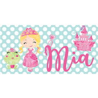 personalized princess beach towel